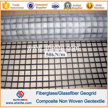 Geotextile composite en géogrille en fibre de verre similaire à Glasstexp50